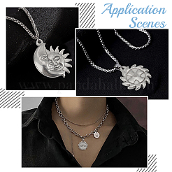 12Pcs 6 Style 304 Stainless Steel Pendants&nbsp;STAS-DC0003-38