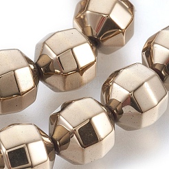 Electroplated Non-magnetic Synthetic Hematite Bead Strand&nbsp;G-E498-02