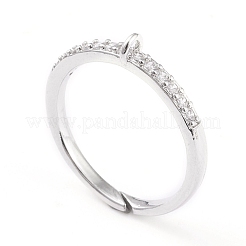 Brass Cuff Finger Ring Settings&nbsp;KK-L155-34P