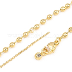 3MM Brass Ball Chain Bracelet Making&nbsp;KK-D238-03G-02