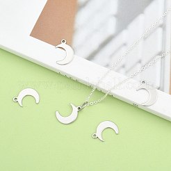 Tarnish Resistant Crescent Moon Stainless Steel Charms Pendants&nbsp;STAS-Q168-06