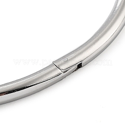 変色しない201ステンレススチール製ヒンジ付きバングル  リング  内径：2-3/8x2インチ（6x5.05cm）&nbsp;STAS-Z057-01A