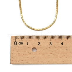 1.6mm 304ステンレススチール製スネークチェーンロングネックレス  ゴールドカラー  47.24インチ（120cm）&nbsp;LS-NJEW-A049-02G