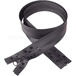 服飾材料  ナイロンジッパー  ファスナー部品  ブラック  821x30x2.5mm  1連/袋&nbsp;FIND-BC0001-20B