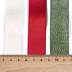 9 Yards 3 Styles Christmas Theme Polyester & Polycotton Ribbons Sets&nbsp;SRIB-A015-01A-03
