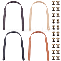 8 Bags 4 Colors PU Leather Bag Handles&nbsp;FIND-CL0001-50A