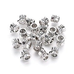 Tibetan Style Alloy Tube Bails&nbsp;TIBE-30047-AS-RS