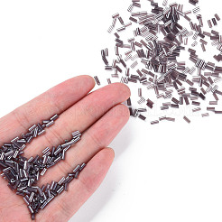 Transparent Colours Luster Glass Bugle Beads&nbsp;SEED-N005-001-A03