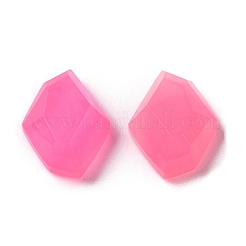 染色されたナチュラルピンク瑪瑙ビーズ  穴がない  多面カット菱形  14x10.5x5.5mm&nbsp;G-P510-01