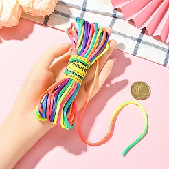 10M Segment Dyed Nylon Satin Rattail Cords&nbsp;OCOR-YW0001-17