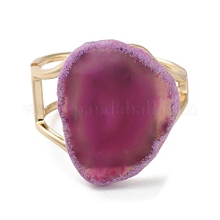 Rack Plating Brass with Natural Agate&nbsp;RJEW-Q809-01E