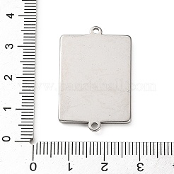 304 Stainless Steel Connector Cabochon Settings&nbsp;STAS-Z201-04P-01