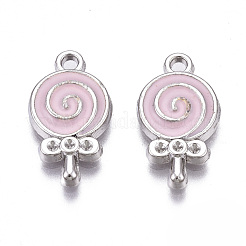 Rack Plating Alloy Enamel Pendant Rhinestone Settings&nbsp;PALLOY-N172-039-04P