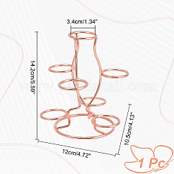 7-Slot Iron Easter Egg Display Stands&nbsp;ODIS-WH0058-21A-RG
