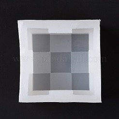 ルバン ロック パズル キャンドル 食品グレードのシリコン型  香りのよいキャンドル作りに  ホワイト  73x71x67mm  内径：60x60x60mm&nbsp;DIY-D071-11