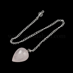 Natural Rose Quartz Dowsing Pendulums&nbsp;G-R492-01S-01