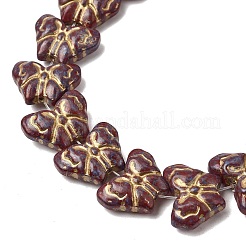 Painted Glass Beads Strands&nbsp;GLAA-Z021-03