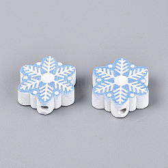 Spray Painted Schima Wood Beads&nbsp;WOOD-T032-43
