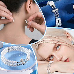 925 Sterling Silver Slide Lock Clasps&nbsp;HJEW-PH02087