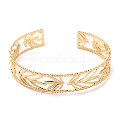 304 Stainless Steel Cuff Bangles for Women&nbsp;BJEW-K263-05G-11