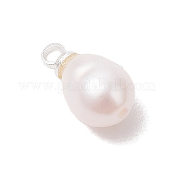 Natural Cultured Freshwater Pearl Rice Charms&nbsp;PALLOY-JF05079-02