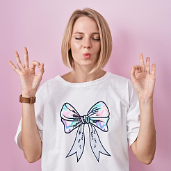 蝶結びポリエステル刺繍コスチュームアクセサリー  ミシンクラフト装飾  プラスチック製のビーズと  ブラック  260x210x4mm&nbsp;DIY-WH0308-564A
