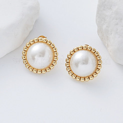 Half Round 304 Stainless Steel Stud Earrings&nbsp;LS-IB1452