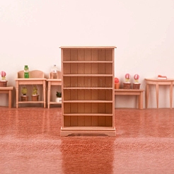 Miniature 6 Tiers Wood Bookcase Display Decorations&nbsp;MIMO-PW0001-065