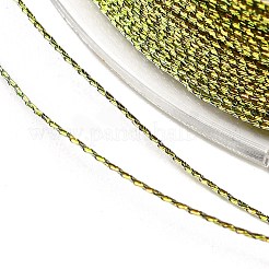 ポリエステル製メタリック糸 10巻  ジュエリー作成用の3プライポリエステルコード  ミックスカラー  0.2mm  約54.68ヤード（50m）/ロール&nbsp;OCOR-E026-03