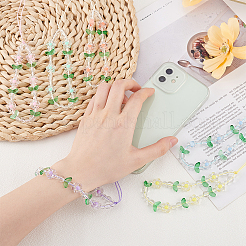 6Pcs 6 Colors Acrylic Mobile Straps&nbsp;AJEW-AN0007-49