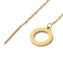 金色の304ステンレススチール製ダングルスタッドピアス  アメリカンピアス  混合図形  98~107x11.5~12mm&nbsp;EJEW-F333-01G