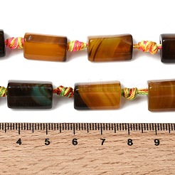 Natural Banded Agate Beads Strands&nbsp;G-H342-C01-02