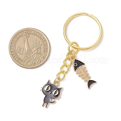 2Pcs Alloy Enamel Pendant Keychains&nbsp;KEYC-JKC01282