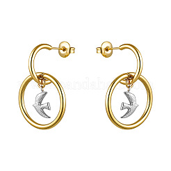 316 Surgical Stainless Steel Stud Dangle Earrings for Women&nbsp;WGF7699-01