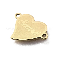 201 Stainless Steel Connector Charms&nbsp;STAS-B143-03C-G