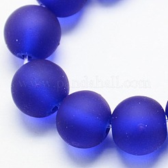 Baking Paint Transparent Glass Bead Strands&nbsp;X-GLAA-S031-10mm-09