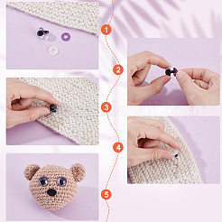 Plastic & Resin Safety Craft Eye&nbsp;DIY-GA0008-34
