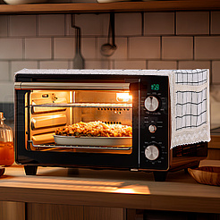 電子レンジカバー布  綿の防塵シールド  タータン模様の長方形  ナバホホワイト  1000x350x2mm&nbsp;AJEW-WH20059-20D
