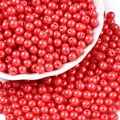 Opaque Baking Paint Glass Beads&nbsp;DGLA-T004-02K