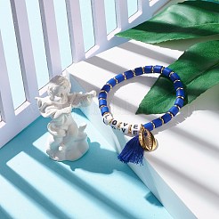 Word Love Beads Stretch Bracelet for Girl Women&nbsp;BJEW-JB07208-05