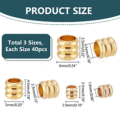 120Pcs 3 Styles Brass Beads&nbsp;KK-PH0006-87