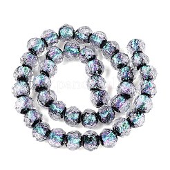 Handmade Foil Glass Lampwork Beads Strands&nbsp;DICH-T023-02B