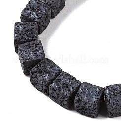 Frosted Natural Lava Rock Beads Strands&nbsp;G-E618-06