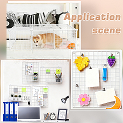 4 Bags Spray Printed Iron Mesh Wall Mounted Hanging Display Stands&nbsp;ODIS-WR0001-18B