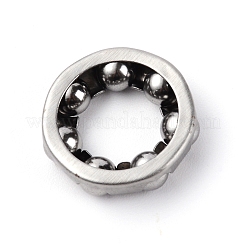 スチールバイクヘッドセットベアリング  自転車アクセサリー  リング  ステンレス鋼色  24.5x7mm  穴：14mm&nbsp;FIND-WH0077-04C