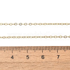 Rack Plating Brass Cable Chain Necklaces for Women&nbsp;NJEW-M048-01G