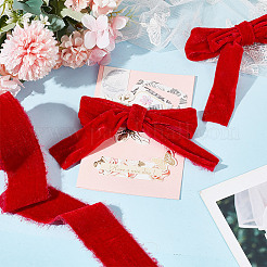 5 Yards Polyester Frayed Ribbon&nbsp;OCOR-WH0082-226A-01