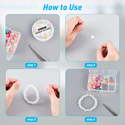 DIY Children's Day Gift Stretch Bracelets Making Kits&nbsp;DIY-CA0001-37
