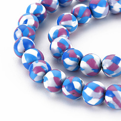 Handmade Polymer Clay Beads Strands&nbsp;CLAY-N008-054-01
