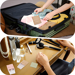8Pcs 8 Colors Square PU Leather Jewelry Flip Pouches&nbsp;ABAG-CL0001-58